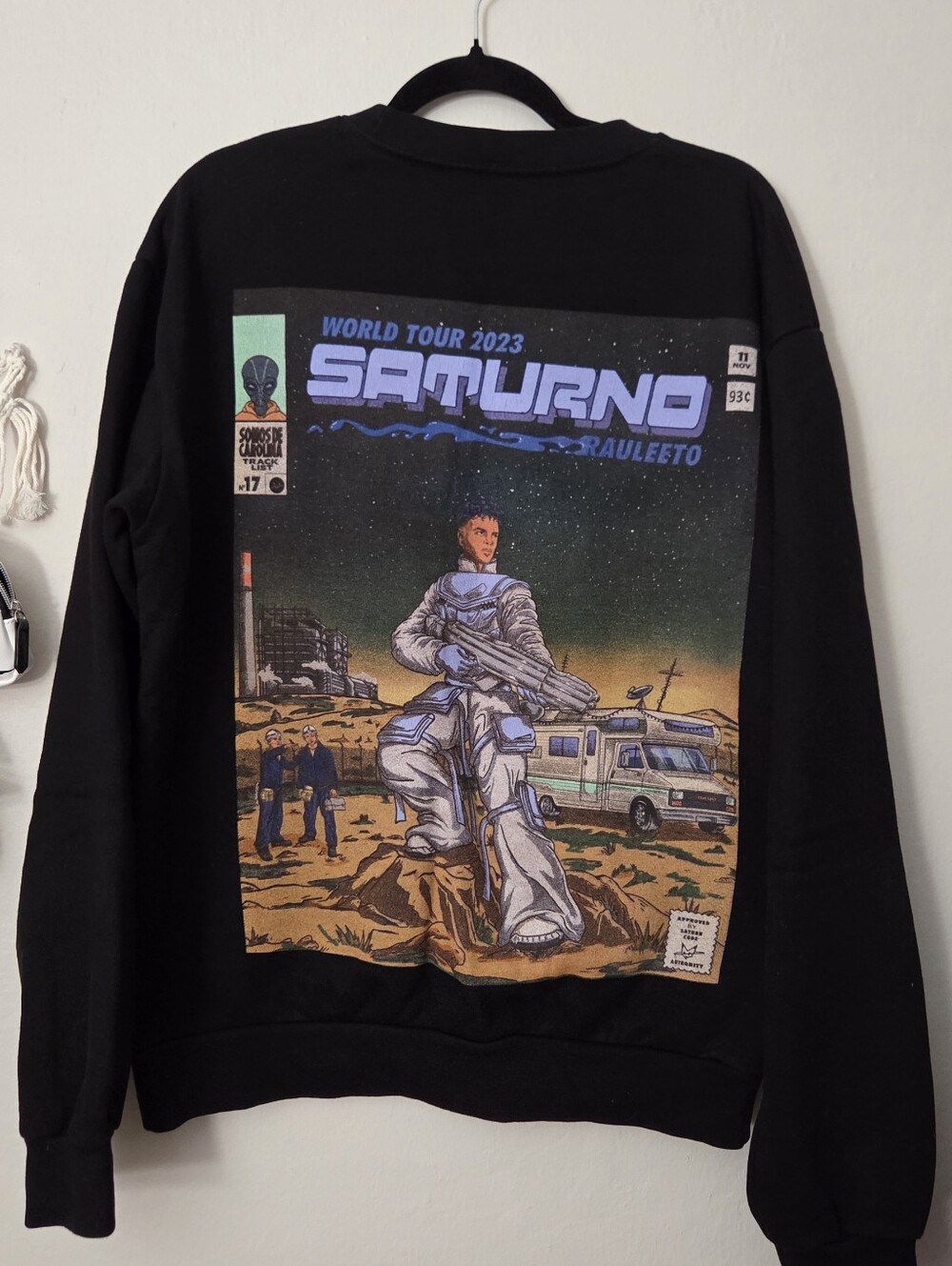 Rauw Alejandro Saturno 2023 Tour Sweatshirt